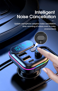 T70 Bộ Sạc Nhanh Cho Xe Hơi QC 3.0 PD Mẫu Mới Bộ Phát Fm Thẻ Bluetooth & TF Điện Thoại Bộ Tải Thanh USB Cho Xe Hơi Máy Nghe Nhạc Mp3 - Product Image 5