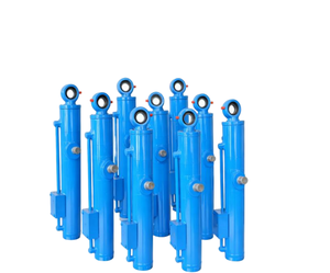 Vérin hydraulique à double effet pour travaux de construction lourds, doté d'un système de fixation par goupille traversante pour une mise en place et une connexion faciles - Product Image 1