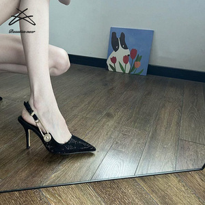 <span class=keywords><strong>Scarpe</strong></span> da donna con tacco alto con tacco alto con tacco alto e tacco <span class=keywords><strong>nero</strong></span> festa estiva nuove <span class=keywords><strong>scarpe</strong></span> sandali con punta - Product Image 3