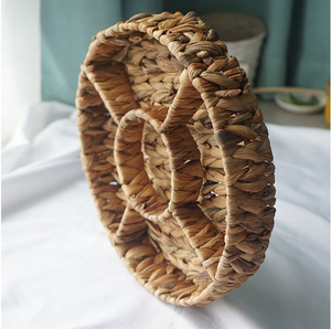 Plateau à jacinthe d'eau en bonbon avec plateau de service en forme de roue à quatre sections pour décor de salon/hôtel - Product Image 3