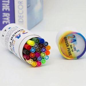 Paquete de 24 Tubos de Papel para Pinceles de Acuarela de 1-2 mm, Marcadores de Pintura - Product Image 1