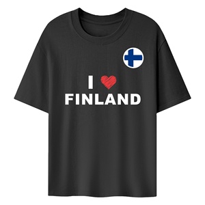 Lightweight and Breathable Finland Fan T-shirt for Summer Outdoor Gatherings and Matches Promotion - Product Image 1