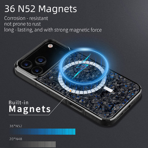 Custodia per Telefono in Fibra di Carbonio Magnetica Lucida di Alta Qualità per <span class=keywords><strong>iPhone</strong></span> 11 12 <span class=keywords><strong>13</strong></span> 14 15 16 17 <span class=keywords><strong>Pro</strong></span> <span class=keywords><strong>Max</strong></span>, Vendita all'Ingrosso - Product Image 5