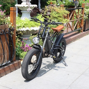 Bicicleta Eléctrica Vintage de 20 pulgadas, bici Retro de ciudad, superpotencia, 48V, 500W, 750W, 1000W, neumático ancho, 73 - Product Image 2