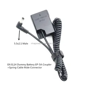 EN-EL14 Dummy Batterij EP-5A Dc Koppeling Fornikon D5600 D5500 D5300 D5200 D5100 D3300 D3300 D3400 P7800 P7700 P7100 P7000 Df Camera 'S
