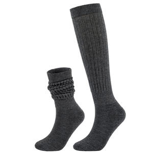 <span class=keywords><strong>Chaussettes</strong></span> Froncées Plissées de Couleur Unie Style Bubble pour Femme, Tendance pour le Commerce Extérieur Europe-Amérique - Product Image 4