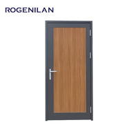 Puertas de seguridad sólidas dobles de diseño americano moderno Entrada exterior grande para aleación de aluminio frontal de casa con superficie terminada
