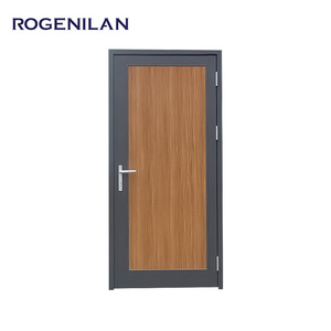 Thiết kế hiện đại của Mỹ đôi cửa an ninh vững chắc lối vào bên ngoài lớn cho nhà hợp kim nhôm phía trước với bề mặt hoàn thiện - Product Image 4