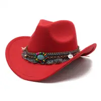 Black Felt Fedora Hat, Custom Stetson Cowboy Sombrero