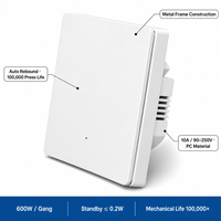 Interruptor Inteligente Zigbee Estándar Europeo Tipo 86 de 1, 2, 3 y 4 Botones con Neutro, Control por Voz con la Aplicación Tuya, Compatible con Alexa y Google Home