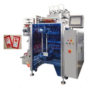 CE Customized High Production Tomato Sauce Filling Multi Line Sachet Packing Automatic Plastic Vertical Liquid Packaging Machine