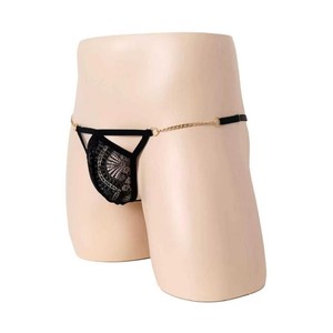 กางเกงในชายเซ็กซี่แบบ Thong สีดำ ลูกไม้เอวต่ำ สไตล์ยั่วยวน - Product Image 2