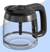 Carafe à café en verre de 12 tasses, compatible avec les cafetières en verre borosilicate, carafe de remplacement, décanteur/carafe à café