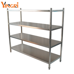 4 Tier thép không gỉ bàn làm việc lưu trữ hội thảo làm việc băng ghế dự bị kệ và lớp - Product Image 1