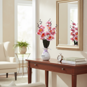 CASAMAX WL CZ-3408 Orchidee Artificiali 46cm Fiori in Plastica Composizioni Floreali Decorative Portatili Classiche ed Eleganti - Product Image 2