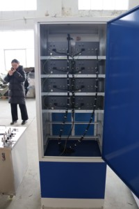 Sistema di rivestimento elettrostatico automatico della pistola della polvere di rivestimento del metallo macchinario con la pittura ricambiatore per la spruzzatura del Guardrail - Product Image 6