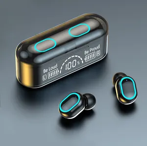 CASUN-auriculares inalámbricos Mini TWS con Bluetooth 5,2, auriculares internos con estuche de carga
