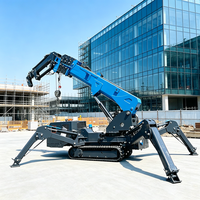 Mini-grue araignée électrique diesel 3t avec télécommande