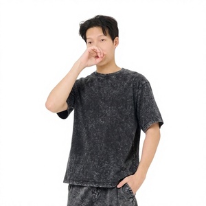 เสื้อยืดโอเวอร์ไซส์ สตรีทแวร์ พิมพ์ลายซิลค์สกรีน DTG DTF กราฟิก แอซิดวอช แบบคัสตอม วินเทจ - Product Image 1