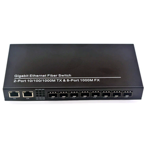 Gigabit Fiber Switch 8 SFP Ports 2 Ports Rj45 Media <strong>Converters</strong> 1000M <strong>Ethernet</strong> Media Converter - Product Image 1