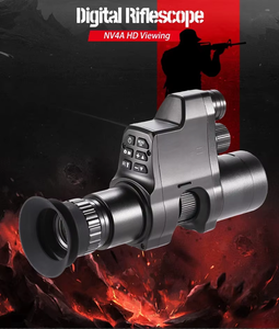 4X Zoom HD Vision nocturne 1080P OLED IR portée réticule monoculaire pour jour/nuit chasse en plein air lunettes d'observation accessoires - Product Image 2