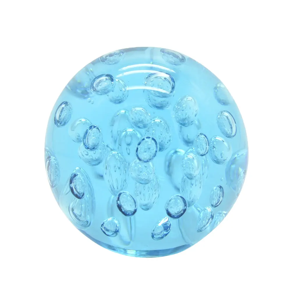 solid round shape decorative glass paperweight murano glass ball table ornament