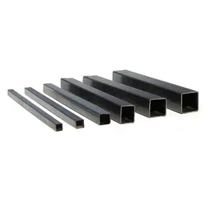4x4 Bare Oiled Galvanized Painted Thick Wall Pipe Tube ERW Carbon Steel Hollow Section Welded Square Steel Black