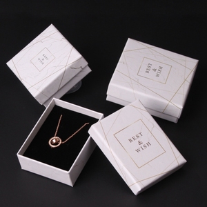 Boîtes en carton de haute qualité pour l'emballage, style marbre, mini boîte à bijoux, personnalisation en gros, boîtes à bijoux en papier - Product Image 4