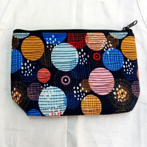Bolsa de lona rosa naranja con cremallera, organizador de maquillaje portátil, bolsa de cosméticos con impresión personalizada, bolsa de regalo promocional al por mayor con asa. - Product Image 1