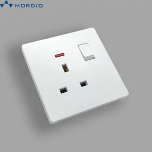 T1 source of goods wholesale cheap thin panel wall switches and sockets electrical 1 gang 13a wall socket