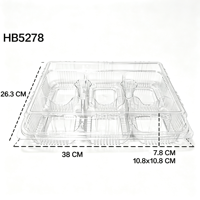 Boîtes en plastique PET transparent de bonne qualité pour croissants, pains, gâteaux roulés, pâtisseries et desserts