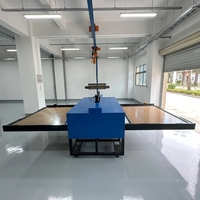Presse à chaud hydraulique commerciale bleue 40x48 pouces (100x120 cm) à double station pour sublimation textile