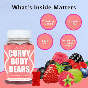 Venta caliente BBL Gummy Curvy Body Bears Shape Breast Gummy <span class=keywords><strong>Top</strong></span> Support <span class=keywords><strong>Muscle</strong></span> Gain Suplemento de vitamina 60 Count - Product Image 3