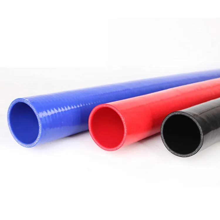 Flexibler kunden spezifischer Durchmesser 76mm Meter Kieselgel verstärkter Schlauch gerader Kieselgel schlauch in verschiedenen Farben