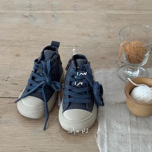 أحذية قماشية عالية الرقبة للبنات بتصميم زهور صغيرة وسحاب جانبي، إصدار خريف <span class=keywords><strong>2026</strong></span> الكوري الجديد، كاجوال ومتعددة الاستخدامات - Product Image 2