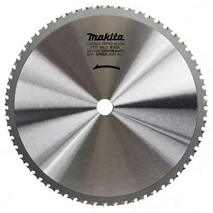 Lame de scie Makita 305 mm (12 pouces) avec trou intérieur de 25,4 mm, adaptée à la coupe de tuyaux et profilés en acier métallique - Product Image 1