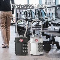 Serrure à combinaison TSA UpSecurity de haute qualité à 3 chiffres 30N-4D, rectangulaire, à levier unique, en alliage de zinc durable pour le stockage des bagages