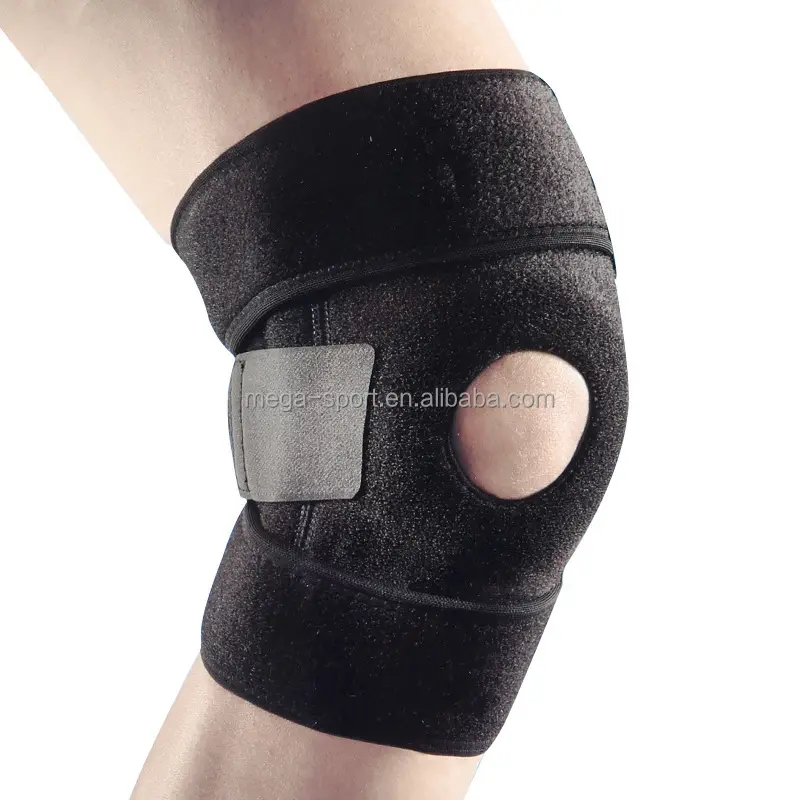 Hot Sale Adjustable Silicone Knee Support Patella Sports Bind Braces for Knee Pain Nylon Protection Knee Pad