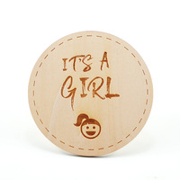 Accessoires créatifs pour photos de bébé, cartes de décoration en bois pour les étapes mensuelles et anniversaires de bébé, artisanat en bois pour cadeaux