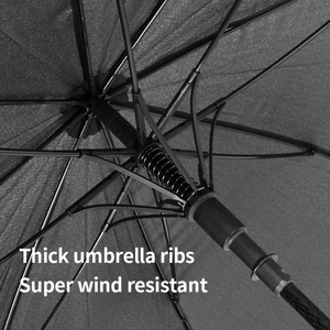Large Windproof Oversize Black Rain <b>Umbrella</b> Vented Stick <b>Umbrella</b> 54 62 68 72 Inches Golf <b>Umbrella</b> - Product Image 2