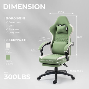 <span class=keywords><strong>Silla</strong></span> de juegos <span class=keywords><strong>Dowinx</strong></span>, <span class=keywords><strong>silla</strong></span> de alta calidad con cojín de resorte de bolsillo, sillón reclinable ergonómico, sillas de PC giratorias baratas personalizadas - Product Image 3