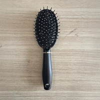 A460 Ensemble de six brosses à coussin d'air noires avec manche en PP, à picots massants, pour volume, style haut de gamme, démêlante, unisexe