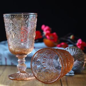 Vaso de Vidrio Vintage de 10 oz para Bebidas, Copas de Vino Tinto para Bodas, Fiestas, Aniversarios - Product Image 4