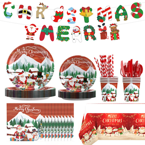 Bán Buôn Tùy Chỉnh Giáng Sinh Và Mùa Đông Snowman Trang Trí Bộ Đồ Ăn Giáng Sinh Đảng Trang Trí Nguồn Cung Cấp - Product Image 2