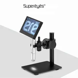 Microscope Supereyes P003 5 Inch Screen 500X Digital Video LCD Microscope For Phone Repair Circuit Board Soldering
