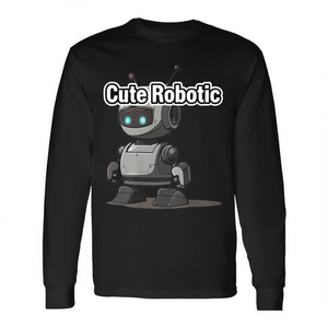 เสื้อยืดแขนยาวลายหุ่นยนต์น่ารักสำหรับช่างซ่อมและคนรัก AI - Product Image 2