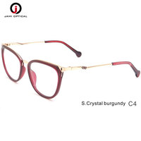 Gafas de diseñador coloridas, montura cuadrada, gafas ópticas, venta al por mayor, gafas de mujer, montura de gafas