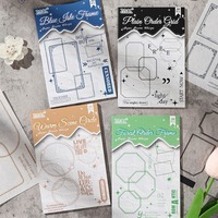 25 Stiker Per Paket Seri Bingkai Kertas & Frasa Stiker Jurnal Tahan Air Perlengkapan Jurnal