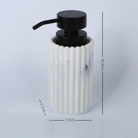 Imitation Marbre Stripe Résine Salle De Bains 5 Pièces Ensemble Distributeur De Savon Porte-Brosse À Dents Tumbler Porte-Savon Porte-Brosse De Toilette
