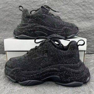 2026 Luxury Designer Sneakers Bling Rhinestone Chunky Crystal Embellished Platform Shoes Thick Sole Fashion Trainers for Women - Product Image 6